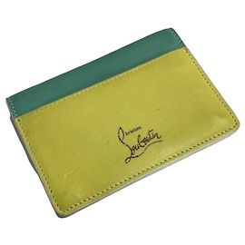 Christian Louboutin Purses, wallets, cases Yellow Turquoise