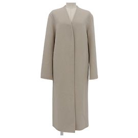 Autre Marque DES PRES Double Face Melton Beaver Coat Beige