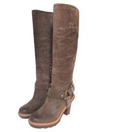 Botas Largas de Ante PRADA SPORT Castaño Dorado