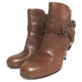 Autre Marque Bottines en cuir Pellico Marron