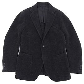 Autre Marque TITO ALLEGRETTO Wool Tailored Jacket Brown Dark grey