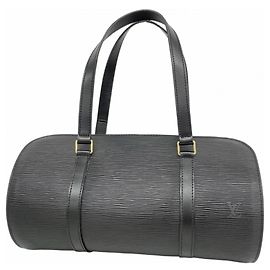 Borsa a mano Soufflot Epi Louis Vuitton Nero