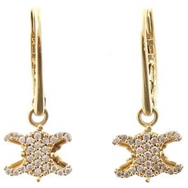 Céline Orecchini Celine Trion Fleur-Pierced Argento D'oro