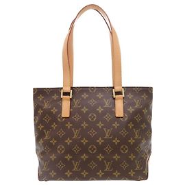 Louis Vuitton Cabas Piano Monogram Handbag Brown Monogram