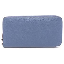 Cartera Larga de Seda Azap de Hermès Azul