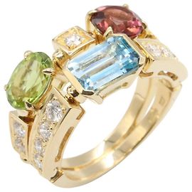 Bvlgari Bulgari Allegra Precious Ring Blue Golden Other Green Purple