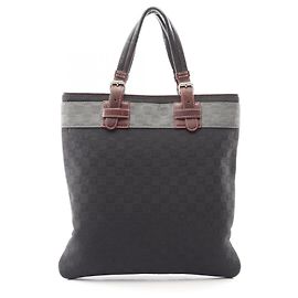 Bolsa Tote Anagrama Loewe Marrom Preto