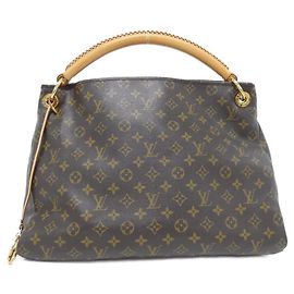Louis Vuitton Monogram Artsy MM Shoulder Bag Brown