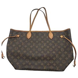 Tote Monogram Canvas MM Louis Vuitton Neverfull NM Marron