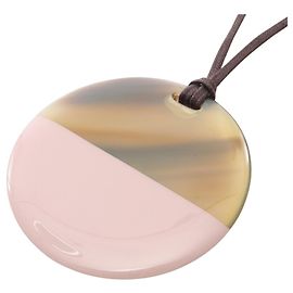 Colar Pendente Minimal City Hermès Marrom Rosa