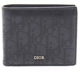 Christian Dior Dior Oblique Galaxy Bi-fold Wallet Black