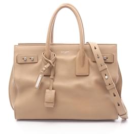 Yves Saint Laurent Sac de Jour Souple Tote Bag Paris Bege