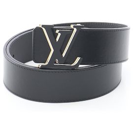 Cinto de couro reversível LV Optic para homens Louis Vuitton Marrom Preto