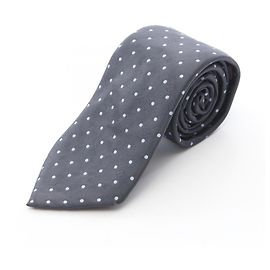Corbata de seda con lunares Louis Vuitton Castaño Azul