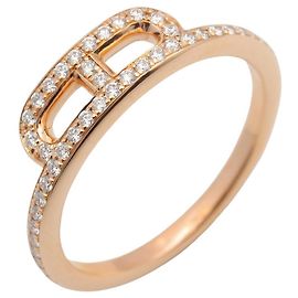 Bague en diamant Link d'Hermès Doré Autre