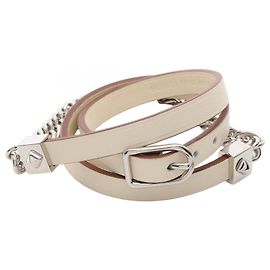 Pulseira Z-Stampede Triple Tour Eskettle Gourmet da Hermès Prata Cru