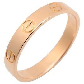 Anel Mini Love Cartier em Ouro Rosa Dourado