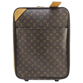 Valise Pegase Louis Vuitton en toile Monogram 45 Marron
