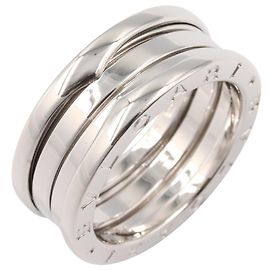 Bulgari Bvlgari B-zero1 Silver Band Ring Silvery