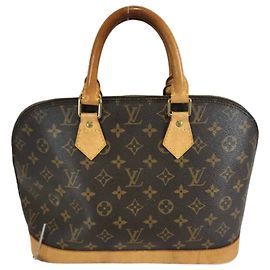Borsa Alma Louis Vuitton in tela Monogram MM Marrone