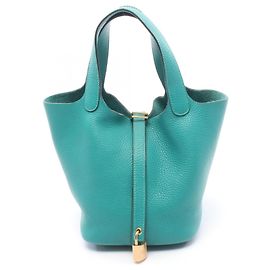 Hermès Hermes Picotin Lock PM Handbag Green