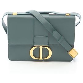 Bolsa de ombro em couro verde Dior 30 Montaigne de Christian Dior Verde