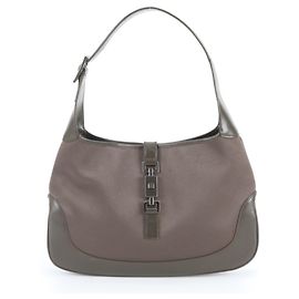 Gucci Jackie 001 3306 Leather Shoulder Bag Brown