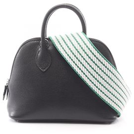 Sac à main 2-en-1 Mini Bolide 1923 d'Hermès Noir