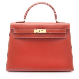 Borsa Hermès Kelly 32 marrone Marrone