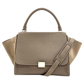 Céline Bolsa Celine Trapeze 2-Way Marrom
