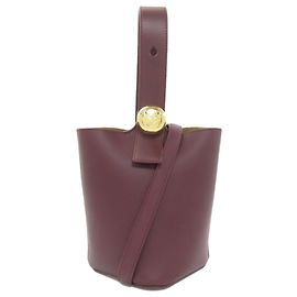 Mini borsa a secchiello Pebble Loewe Bordò