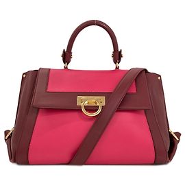 Bolsa Salvatore Ferragamo Sofia Gancini Hardware Rosa Bordeaux