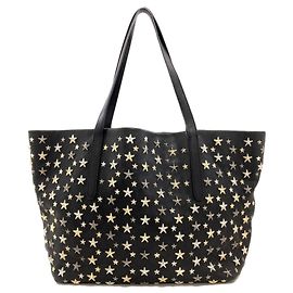 Jimmy Choo Sofia Star Motif Tote Bag Schwarz