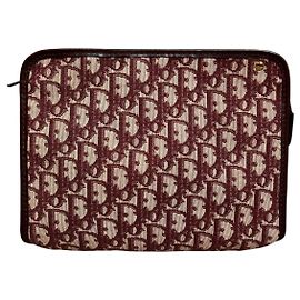 Dior Pink Monogram Leather Clutch Other