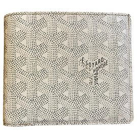 Goyard Portemonnaie 2007 aus Monogram Canvas und weißem Leder Andere