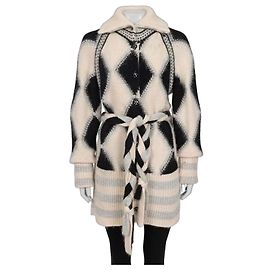 Chanel Luxus-Cardigan mit Gürtel aus Kaschmir-Mischung Größe 38/M Gebraucht Andere