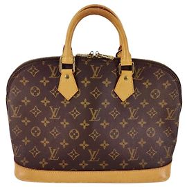 Louis Vuitton Alma Handbag Monogram Canvas MM Brown