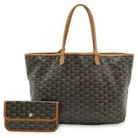 Goyard Saint Louis PM Tote Bag Dark brown Camel