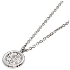 Collar Sellier Diamond en oro blanco de 18K Hermès Otro