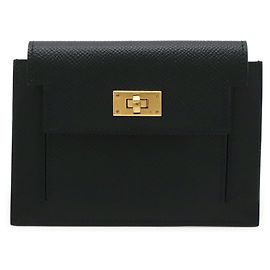 Hermès Hermes Kelly Pocket Compact Wallet/Coin Purse Black