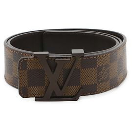 Cintura Louis Vuitton Damier Ceinture LV Initial Marrone