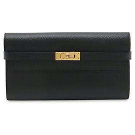 Hermès Hermes Kelly Long Bi-Fold Wallet Black