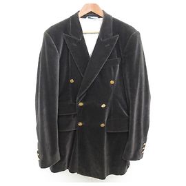 Vivienne WestwoodMAN Orbe Button Velour Tailored Jacket Brown
