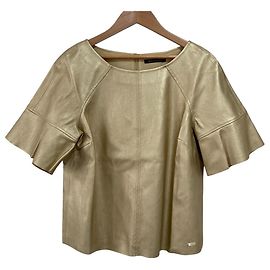 Blusa de manga curta Armani Exchange Dourado