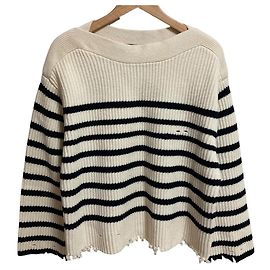 Autre Marque Pull en maille AP STUDIO Grunge Noir Blanc