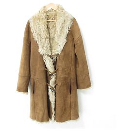 Autre Marque ESTNATION Shearling Coat Brown