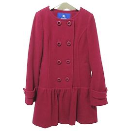 Burberry Blue Label Wool Coat Pink