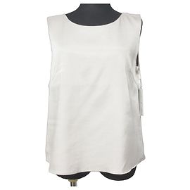Autre Marque Camicetta senza maniche in raso Cupra GRACE CONTINENTAL Beige