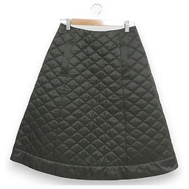 Autre Marque FOXEY Setosa F Logo Quilted Skirt Green
