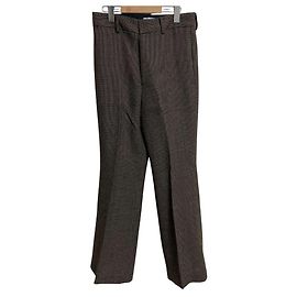Autre Marque Calça Flare Vintage Lisiere Marrom